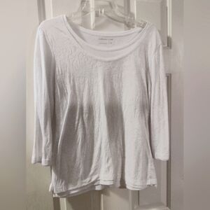 Coldwater Creek, Rose Embossed Top,